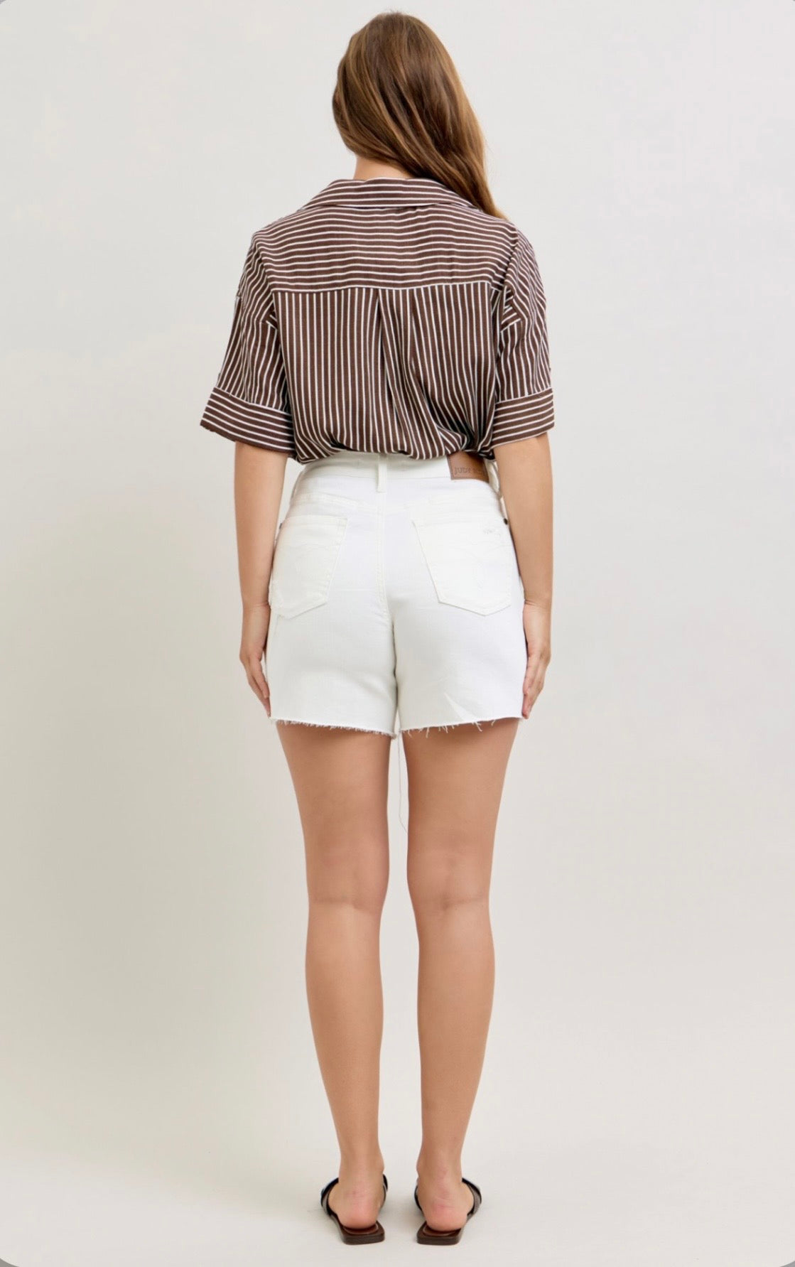 15036REG High Waist Rigid Magic Dad Short