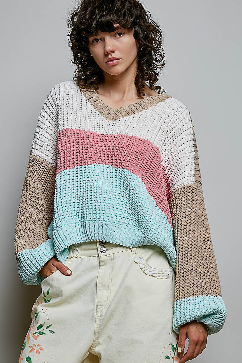 GST361 POL Chunky Knit Sweater