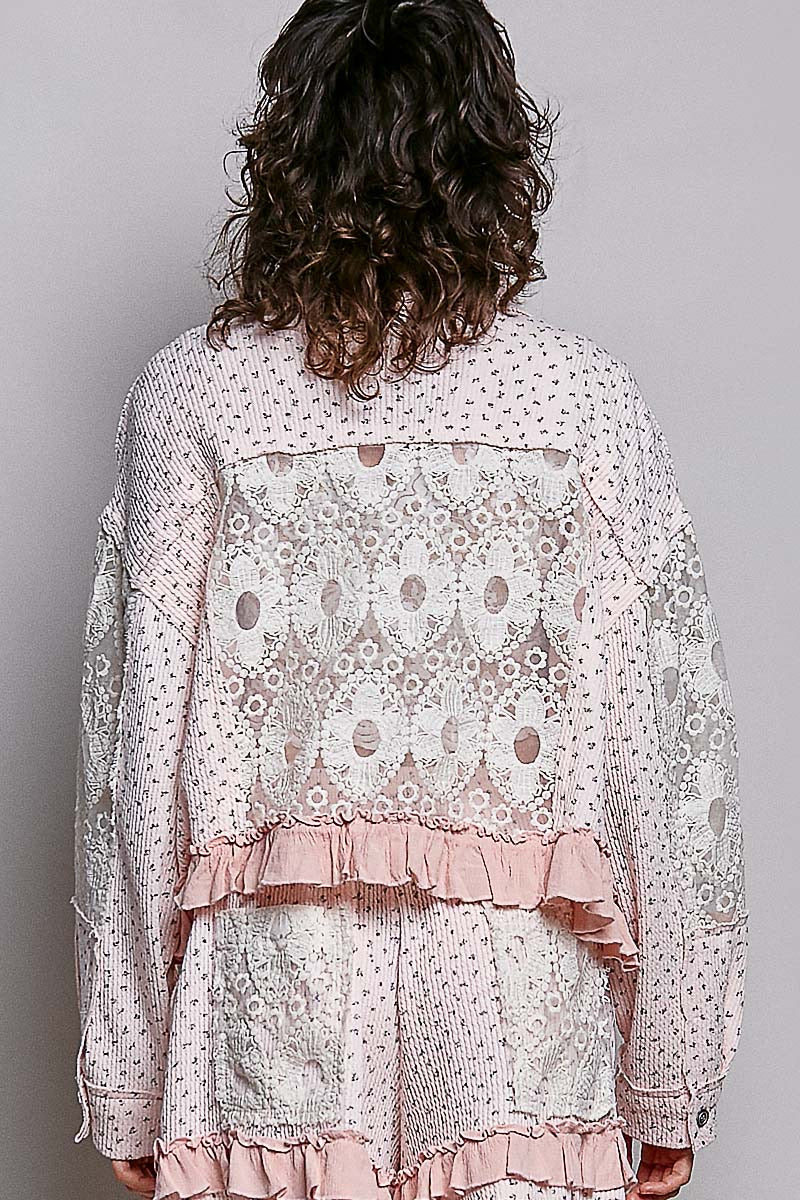 UWP158A Lace Design Shorts