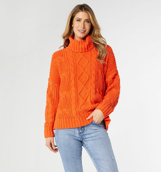 Roux Chunky Knit Turtleneck Sweater