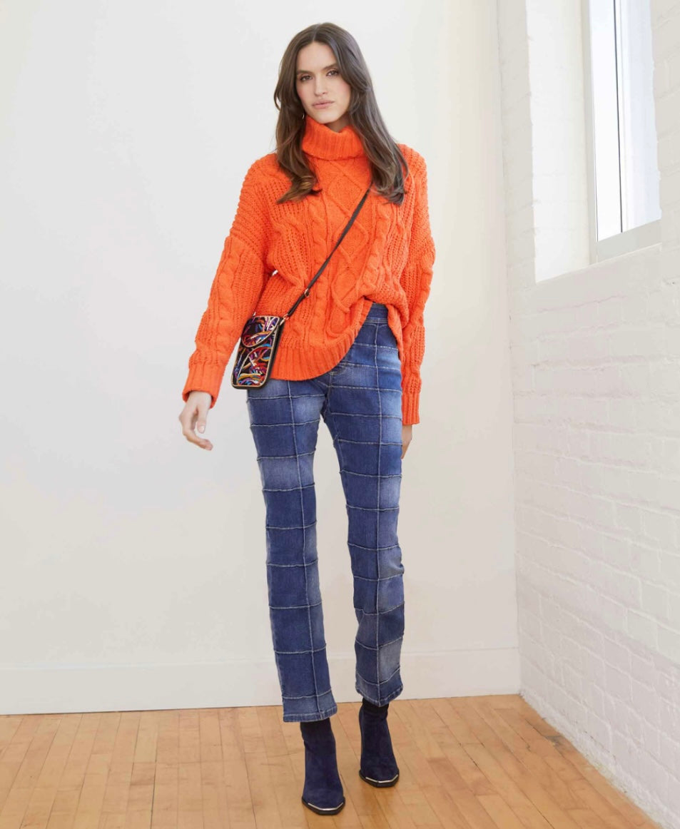Roux Chunky Knit Turtleneck Sweater