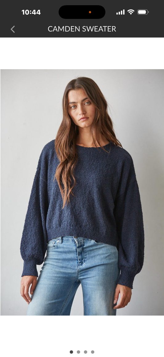 W2693 Camden Dark Navy Sweater