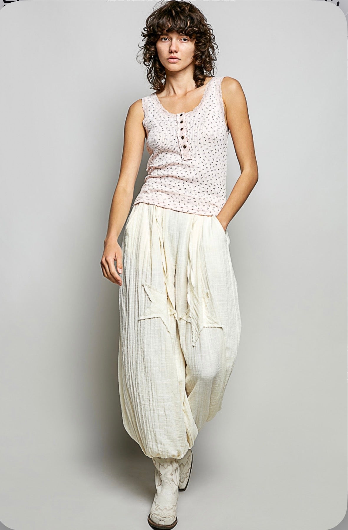 SMT2847 Blush Floral Tank