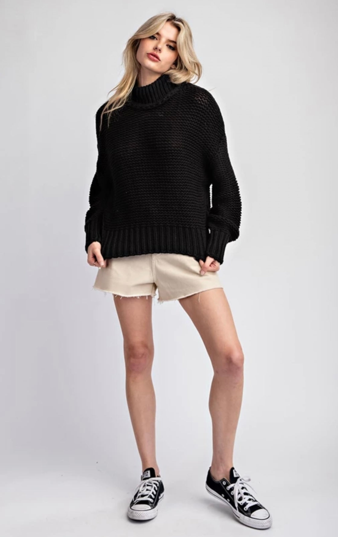 SG10331 Knitted Long Sleeve Sweater
