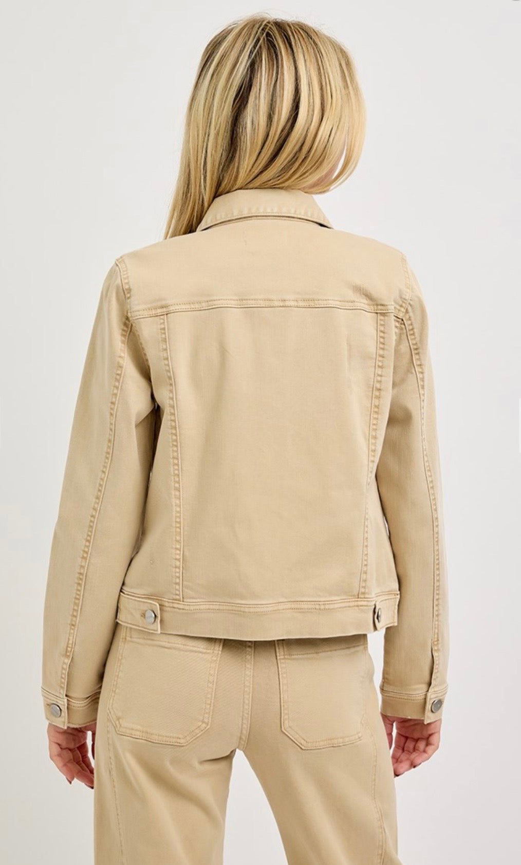 Vintage Washed Jacket - Latte